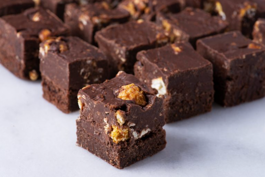 Popcorn Fudge Brownies